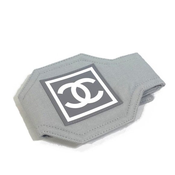 AUTHENTICITY GUARANTEEDCHANEL Sports line CC Mark Arm band 01P Wristband cotton - Picture 1 of 9